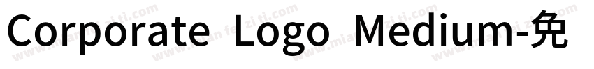 Corporate Logo Medium字体转换